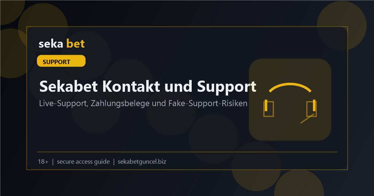 Sekabet Kontakt- und Supportkanäle